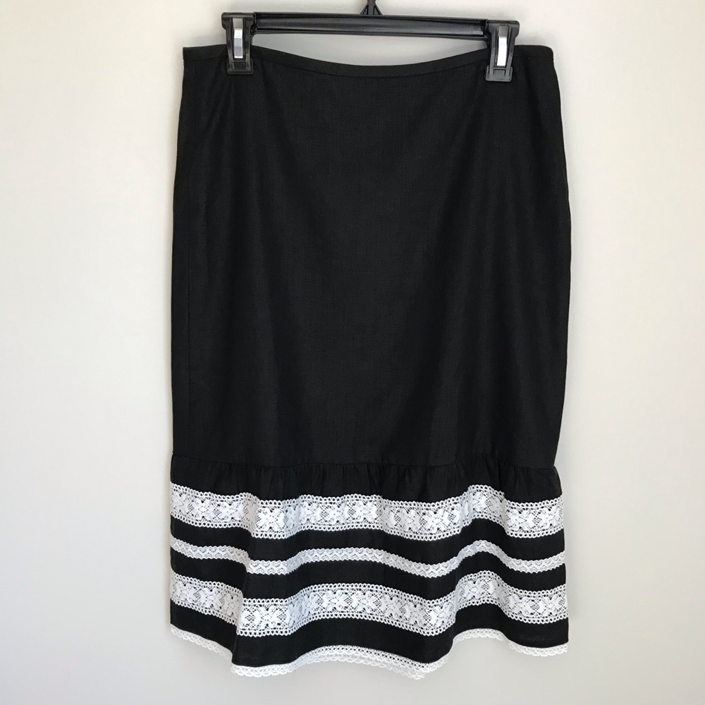 NWT LOFT Black pencil skirt